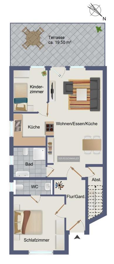 Ferienwohnung Moin Neddesitz Eksteriør billede